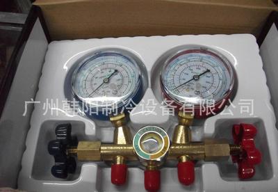 制冷配件 鴻森雙表閥,R410雪種表,空調雪種表,冰箱雪種表圖片_高清圖_細節圖